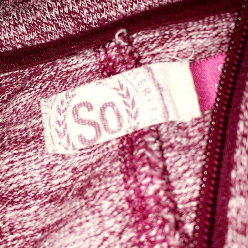 Maroon quarter zip